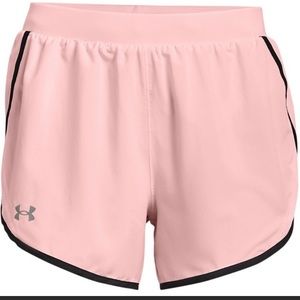 Pink Under Armour running shorts